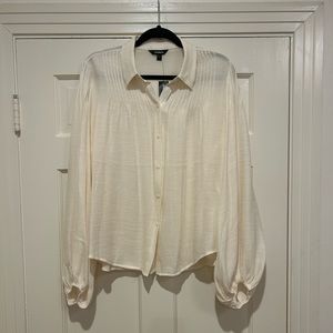 Ivory Button Down Blouse